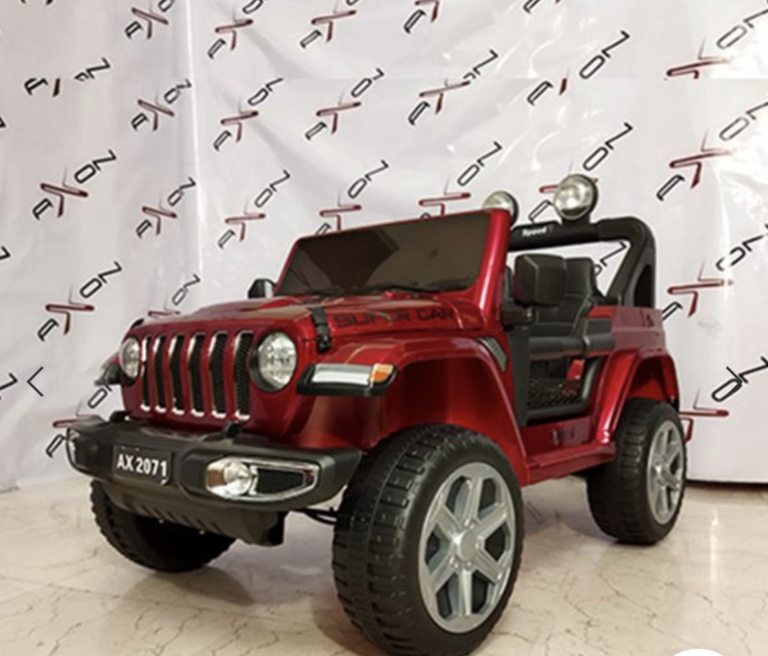 ماشین شارژی جیپ مدل AX2071 چهار موتورقدرتمند ( دست دوم درحد )